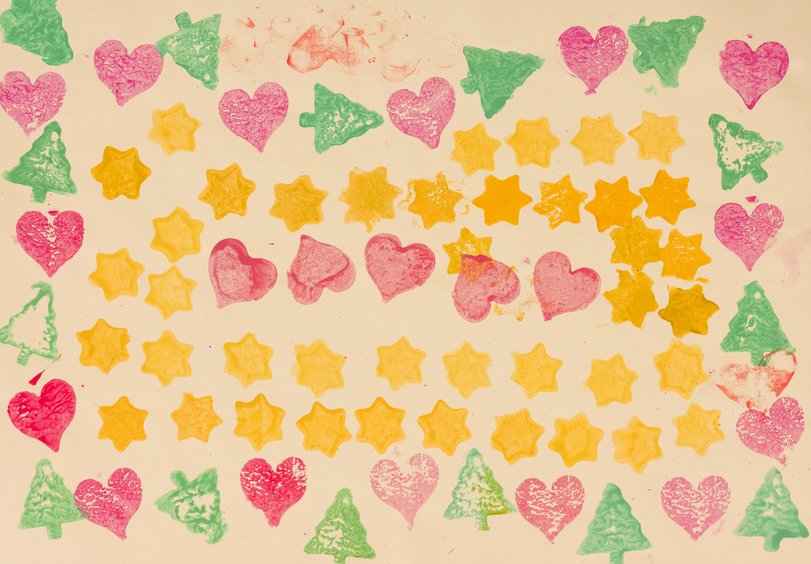 Archiv-Bild „Weihnachts-Muster, Gemeinschaftsarbeit“