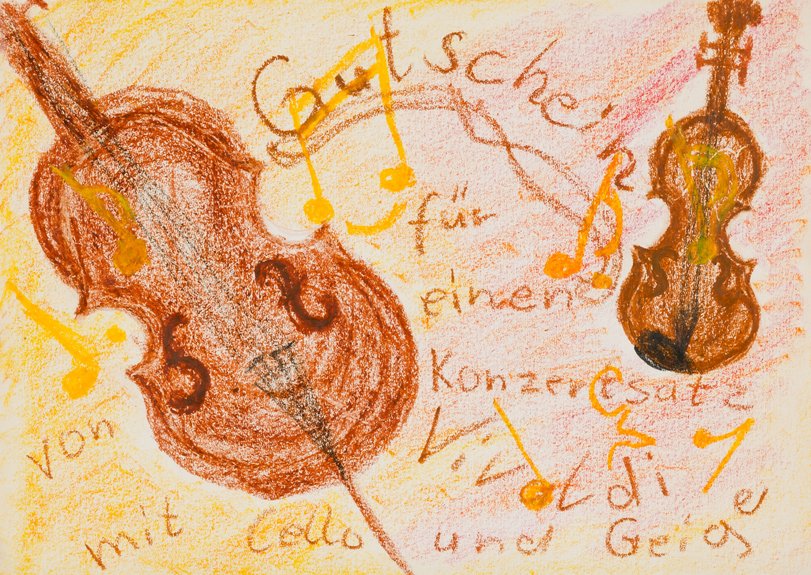 Archiv-Bild „Cello und Geige, Gutschein“