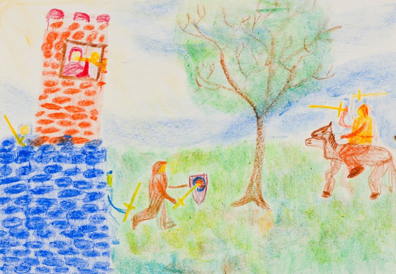 Archiv-Bild „Ritterkampf vor Ritterburg“