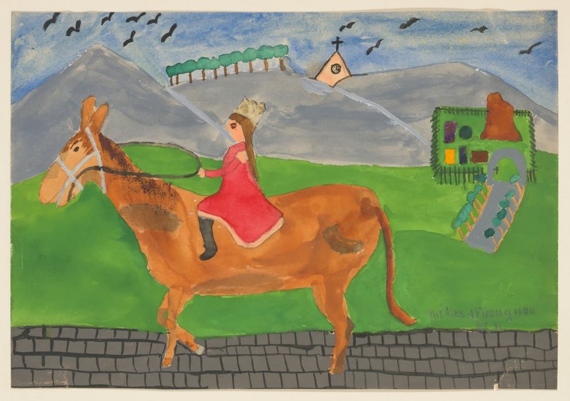 Archiv-Bild „Prinzessin auf Pferd“