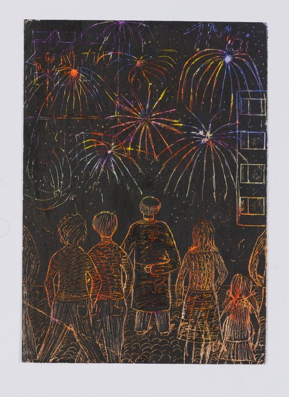 Archiv-Bild „Feuerwerk zum 1. Mai“