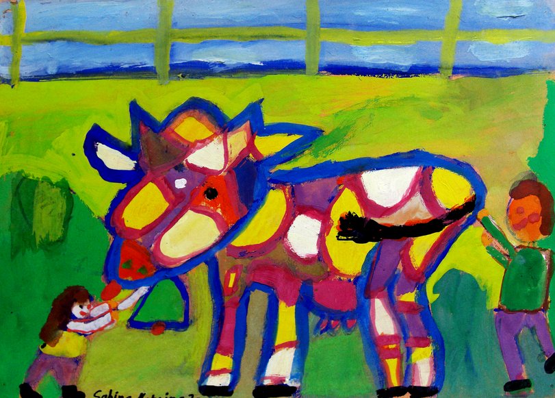 Archiv-Bild „Erlebnis mit einer Kuh“