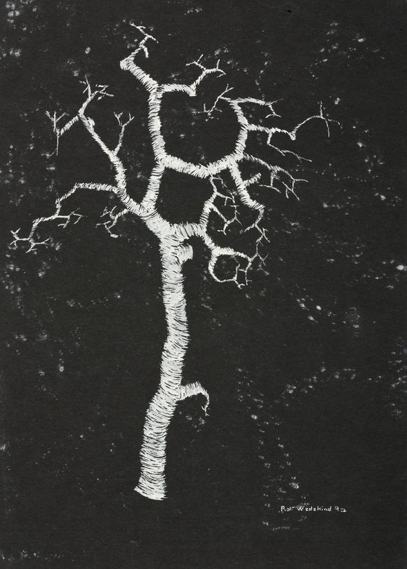 Archiv-Bild „Betrachtung einer Darstellung eines Baumes von Picasso“