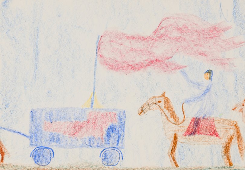 Archiv-Bild „König Karl I. reißt im Kampf gegen die Mohamedaner das Banner Drache des mohamedanischen Königs vom Wagen“