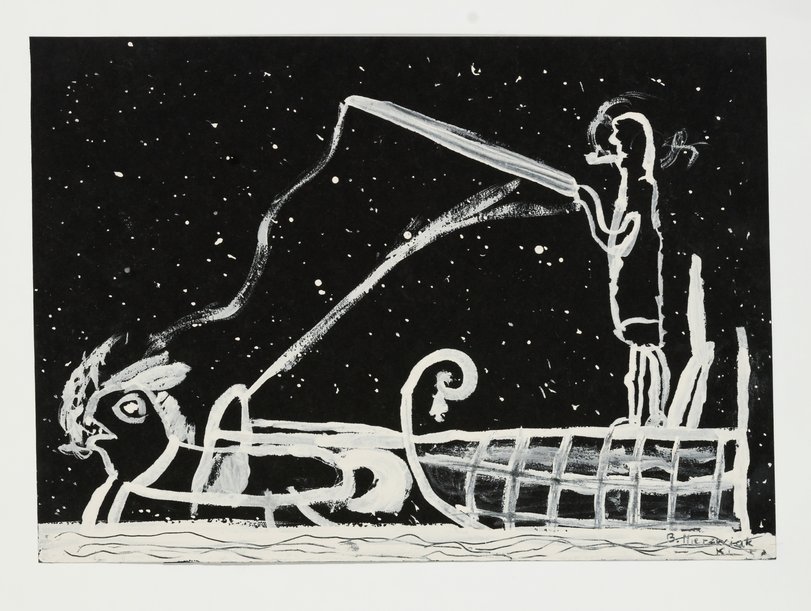 Archiv-Bild „Schlittenfahrt im Schnee – nachts“