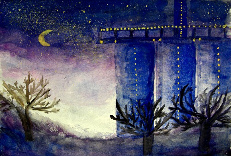 Archiv-Bild „Unsere 2000 Anlage am Abend“