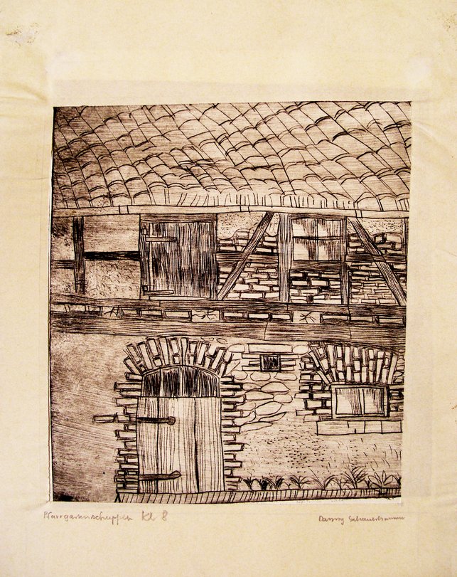 Archiv-Bild „Pfarrgartenschuppen“