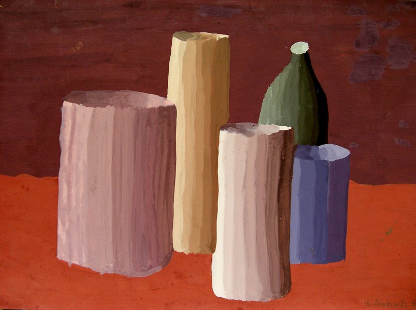 Archiv-Bild „Stillleben mit Vasen im Licht“