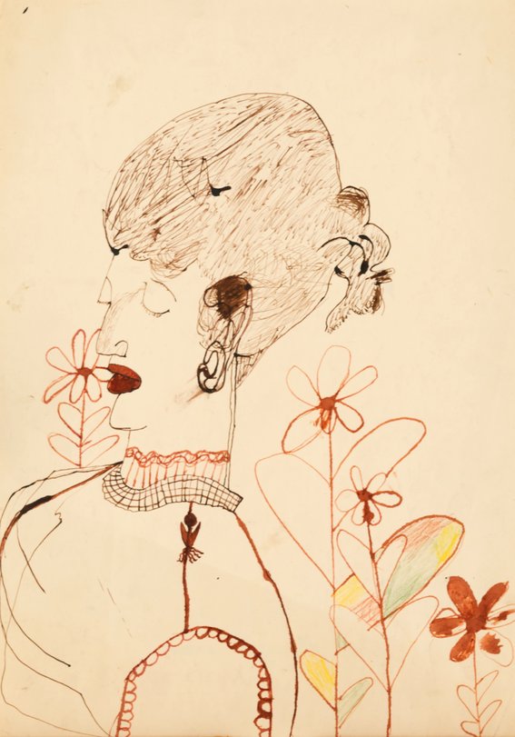 Archiv-Bild „Mutti und Blumen“