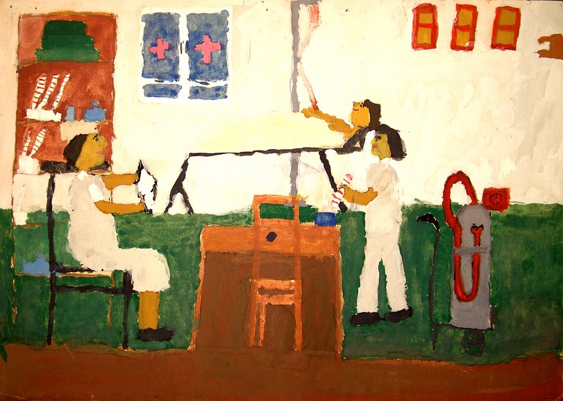 Archiv-Bild „Mutter als Krankenschwester“