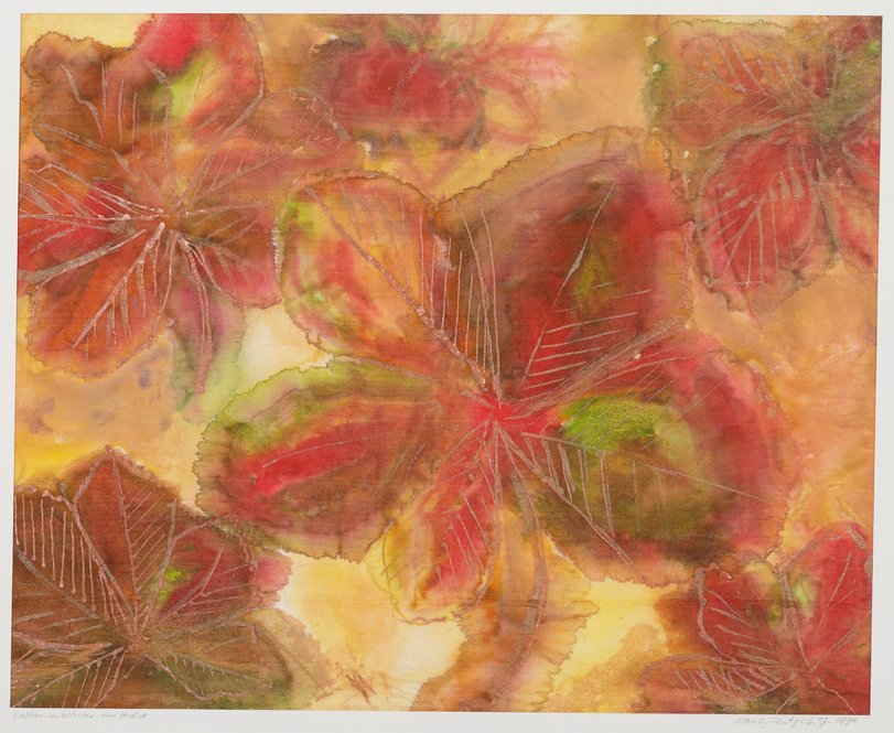 Archiv-Bild „Kastanienblätter im Herbst“