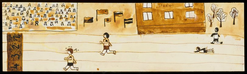 Archiv-Bild „100m-Lauf mit Hindernissen“