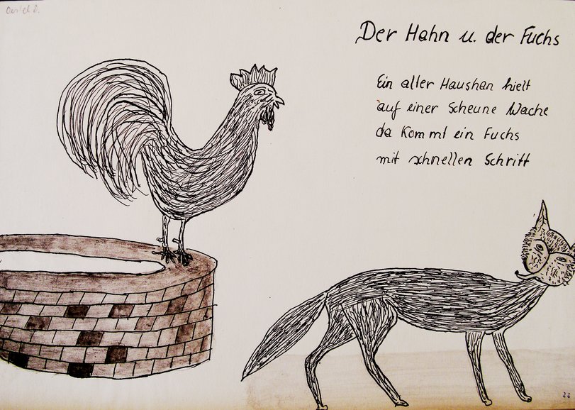 Archiv-Bild „Der Hahn und der Fuchs“