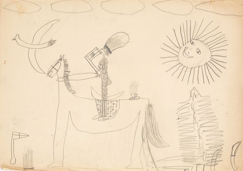 Archiv-Bild „Mutti zu Pferde“