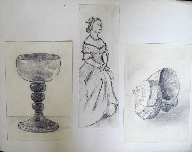 Archiv-Bild „Glas, Dame, Muschel“