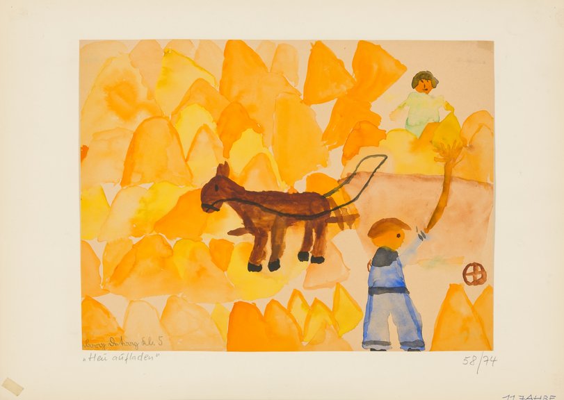 Archiv-Bild „Heu aufladen“