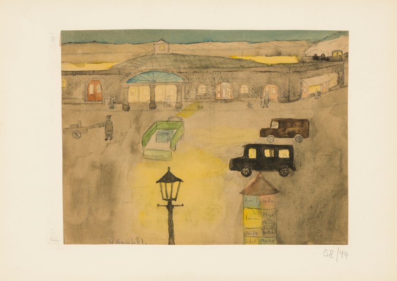 Archiv-Bild „Erfurter Bahnhof bei Nacht“