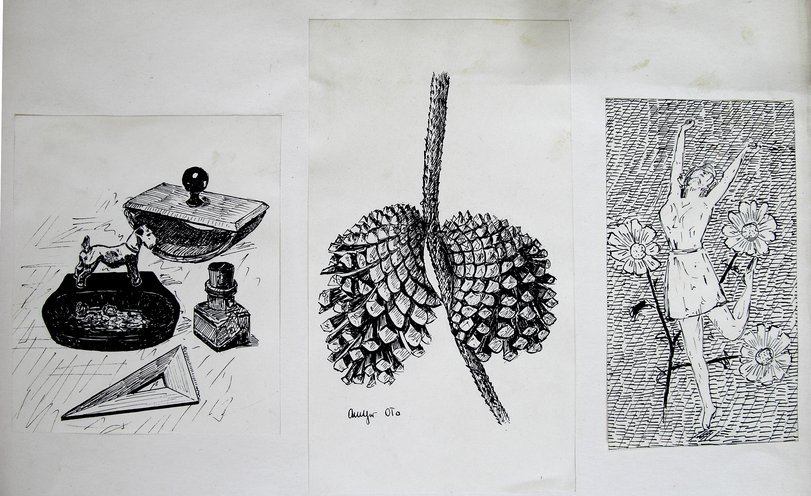 Archiv-Bild „Utensilien, Zapfen, Mädchen“