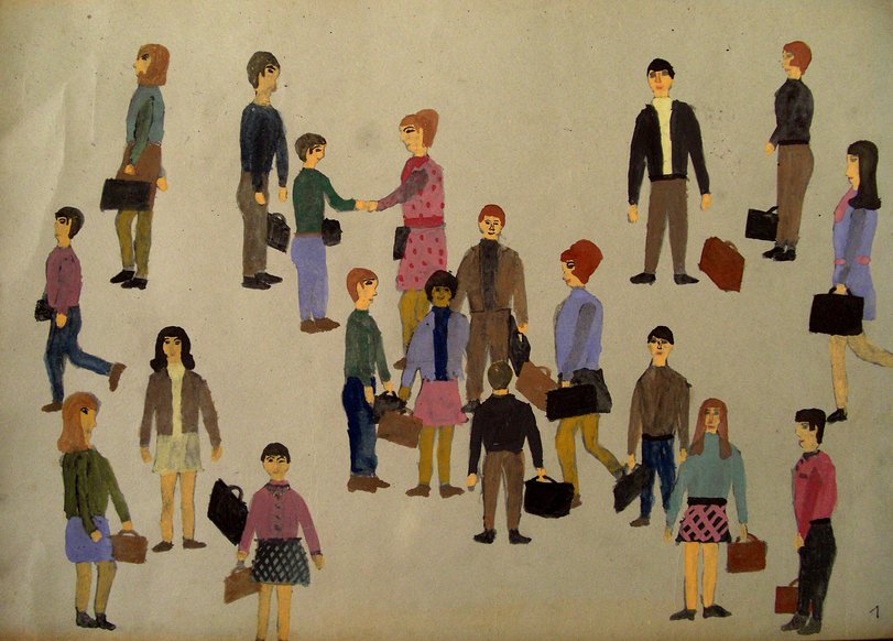 Archiv-Bild „Menschen unterwegs“