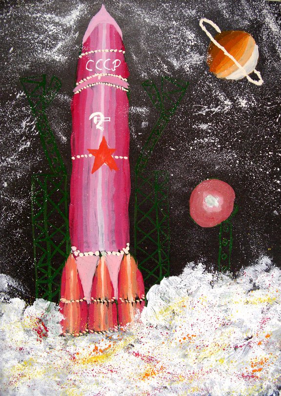 Archiv-Bild „Sowjetische Kosmonauten im Weltall“