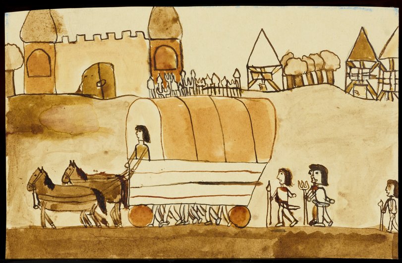 Archiv-Bild „Bauern ziehen in den Kampf“