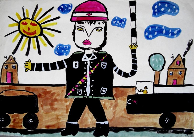 Archiv-Bild „Der sowjetische Verkehrsposten“