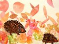 Archiv-Bild „Igel im Laub“
