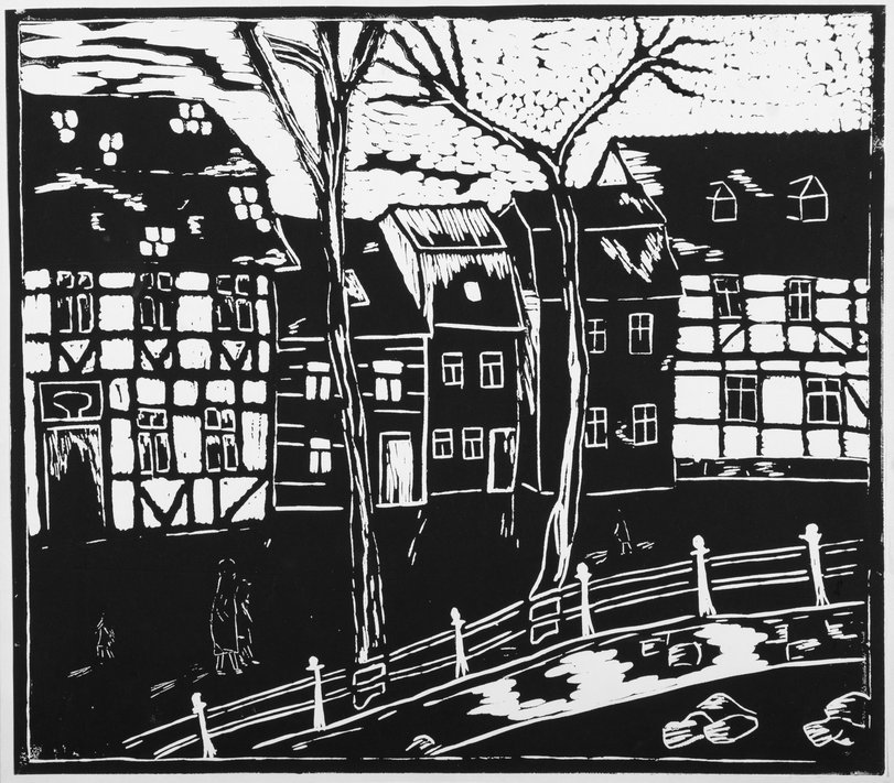 Archiv-Bild „Fachwerk Häuserzeile“