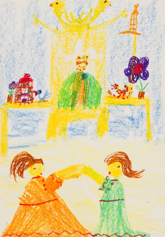 Archiv-Bild „Illustrationen Der Kaiser und die Nachtigall, Blatt 08“