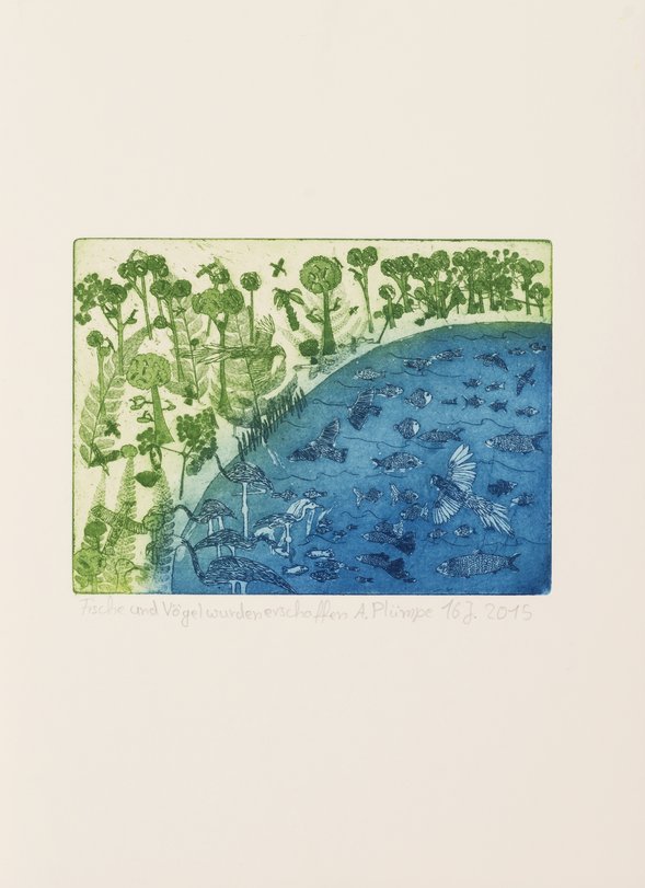 Archiv-Bild „Fische und Vögel wurden erschaffen“