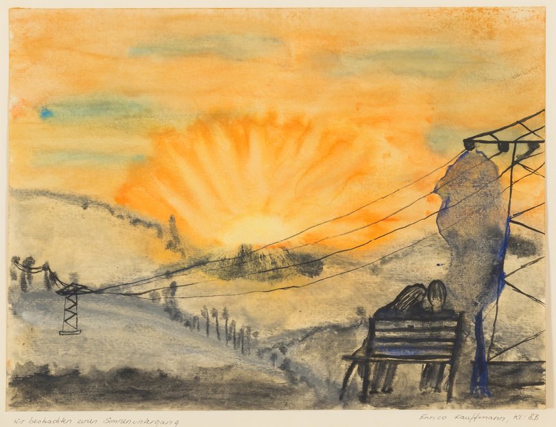 Archiv-Bild „Wir beobachten einen Sonnenuntergang“