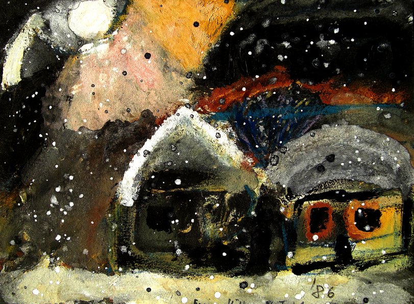 Archiv-Bild „Landschaft mit Häusern“