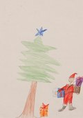 Archiv-Bild „Weihnachtsmann bringt Geschenke“