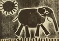 Archiv-Bild „Elefant und Sonne“