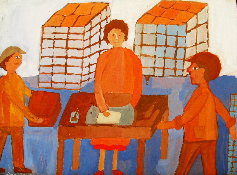 Archiv-Bild „Mutter bei der Arbeit“