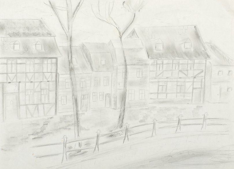 Archiv-Bild „Fachwerk Häuserzeile“