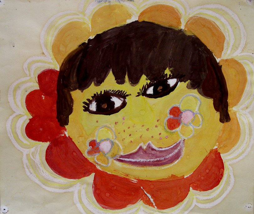 Archiv-Bild „Blume mit Gesicht“