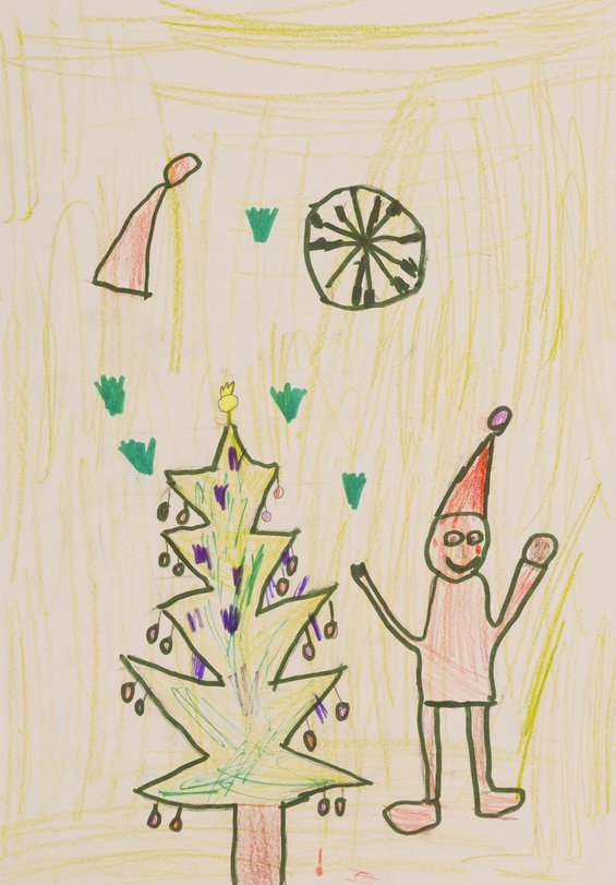 Archiv-Bild „Weihnachtsmann mit Schlitten“