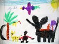 Archiv-Bild „Kinder und Tiere im fernen Land“
