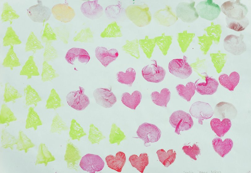 Archiv-Bild „Weihnachts-Muster, Gemeinschaftsarbeit“