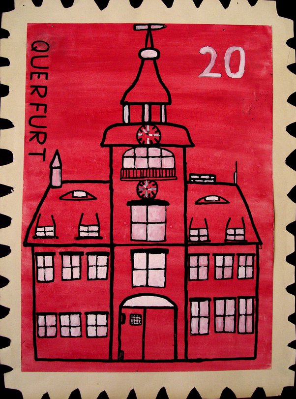 Archiv-Bild „Briefmarke Querfurt“