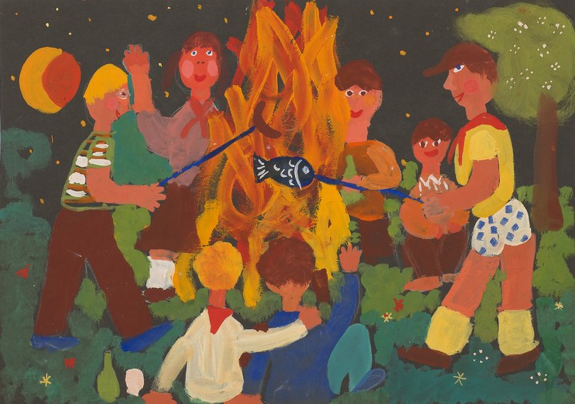 Archiv-Bild „Unser Lagerfeuer mit der Patenbrigade“