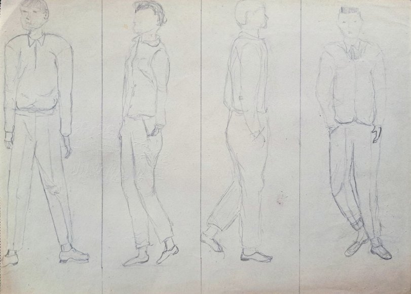 Archiv-Bild „Studien - menschliche Figur und Haltung“