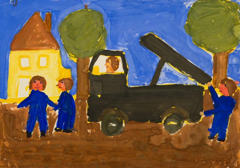 Archiv-Bild „Wir bauen eine Straße“