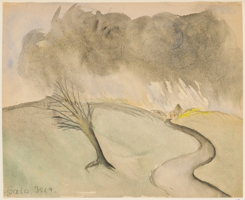 Archiv-Bild „Landschaft im Regen“