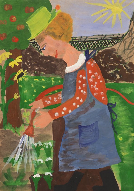 Archiv-Bild „Gärtnerin“