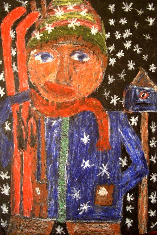 Archiv-Bild „Ich mit Skiern“