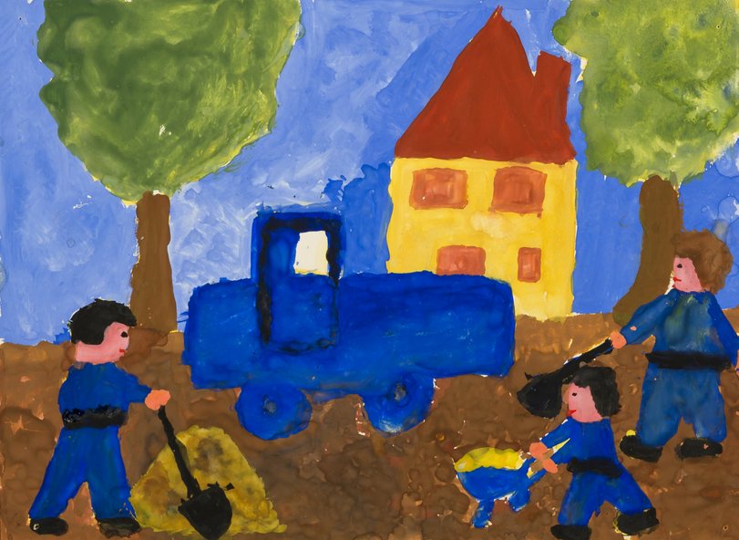 Archiv-Bild „Wir bauen eine Straße“