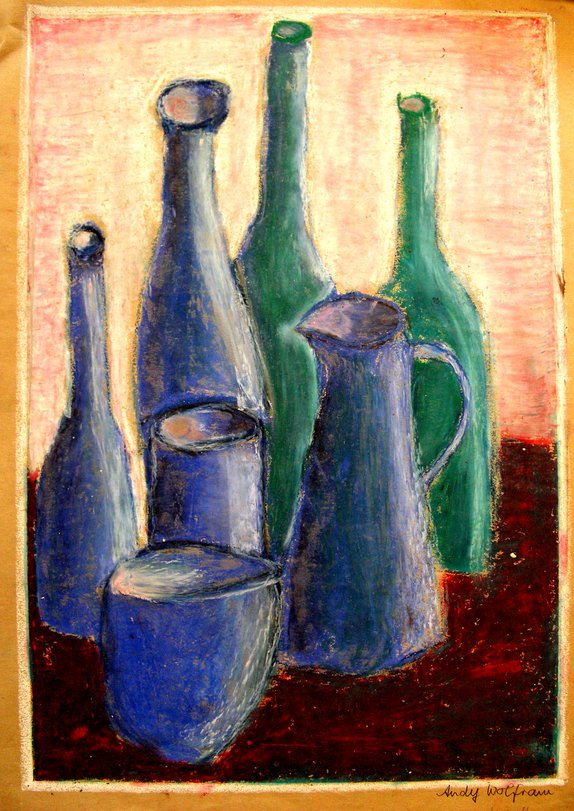 Archiv-Bild „Stillleben mit Vasen im Licht“