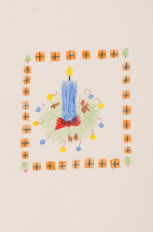 Archiv-Bild „Adventskranz mit Mustern“